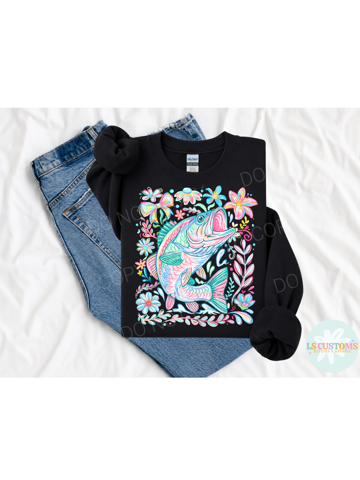 Floral Bass Fish