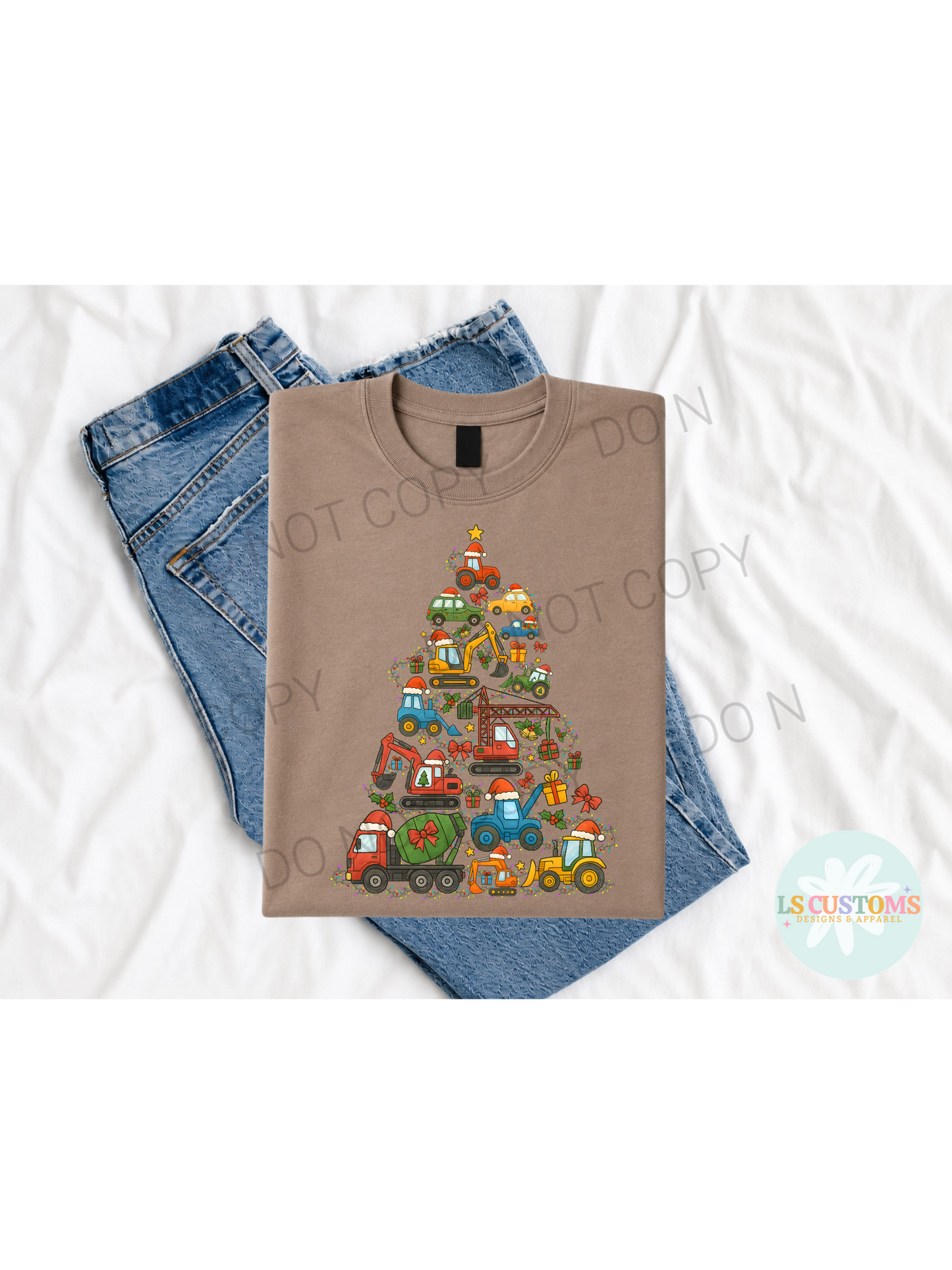 Christmas Construction Trucks