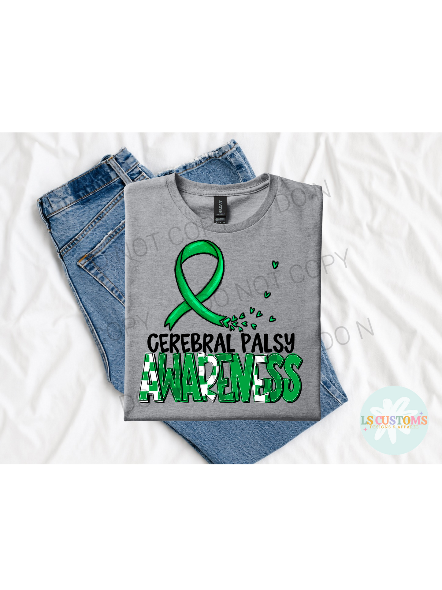 Cerebral Palsy Awareness Ribbon: 2 Color Options