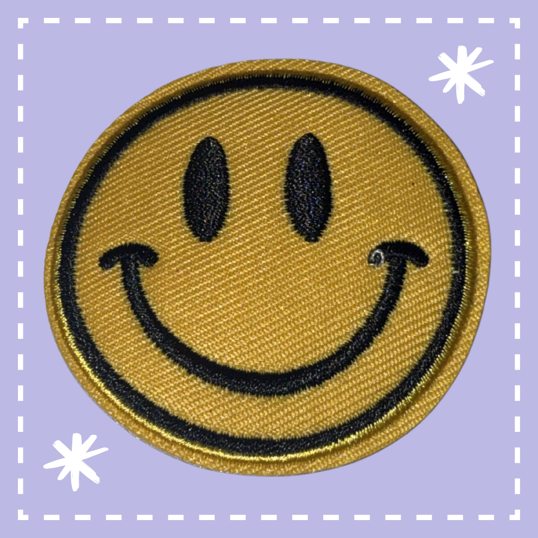Smiley Face Patch: Yellow
