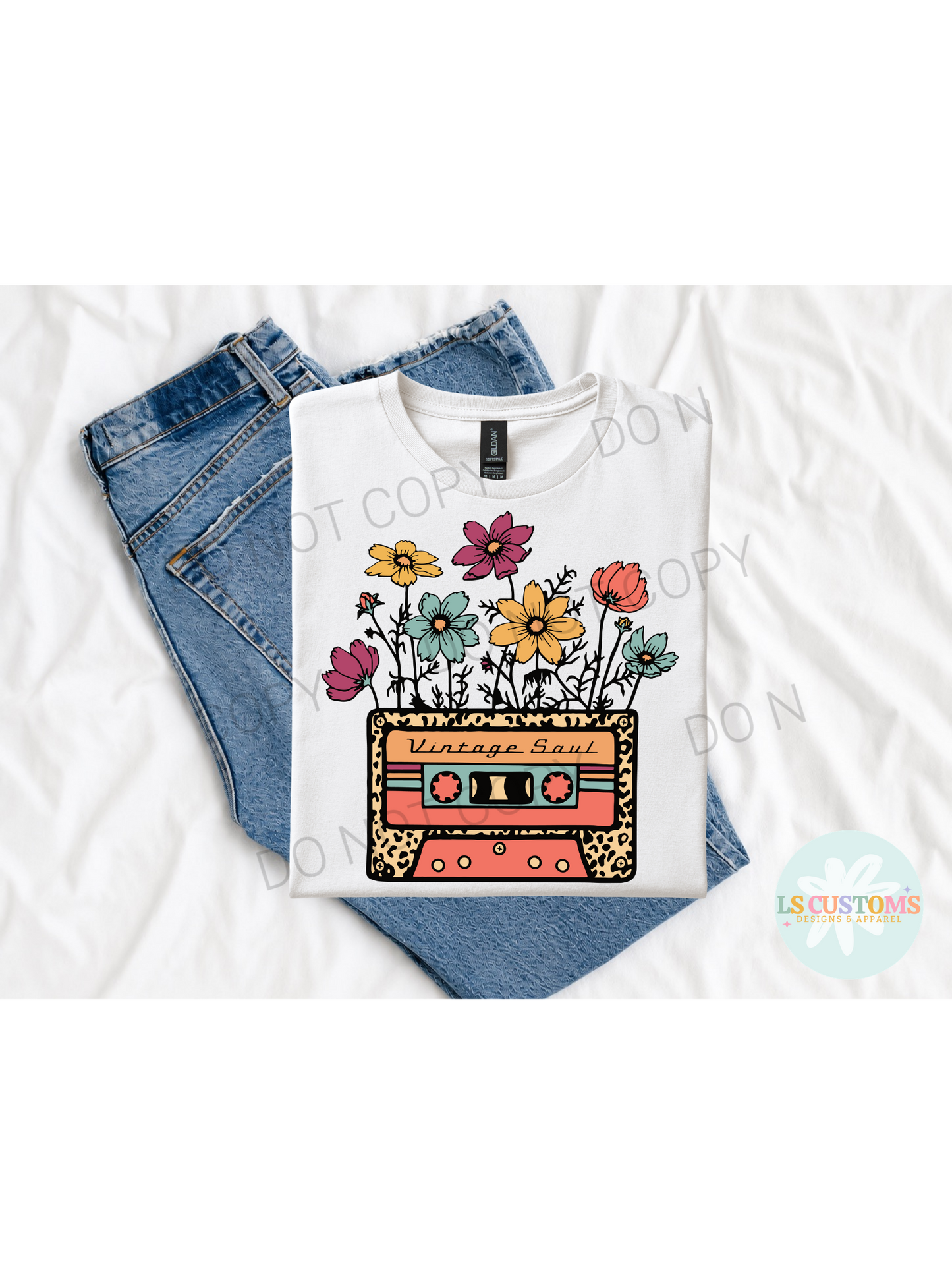 Vintage Floral Cassette Tape