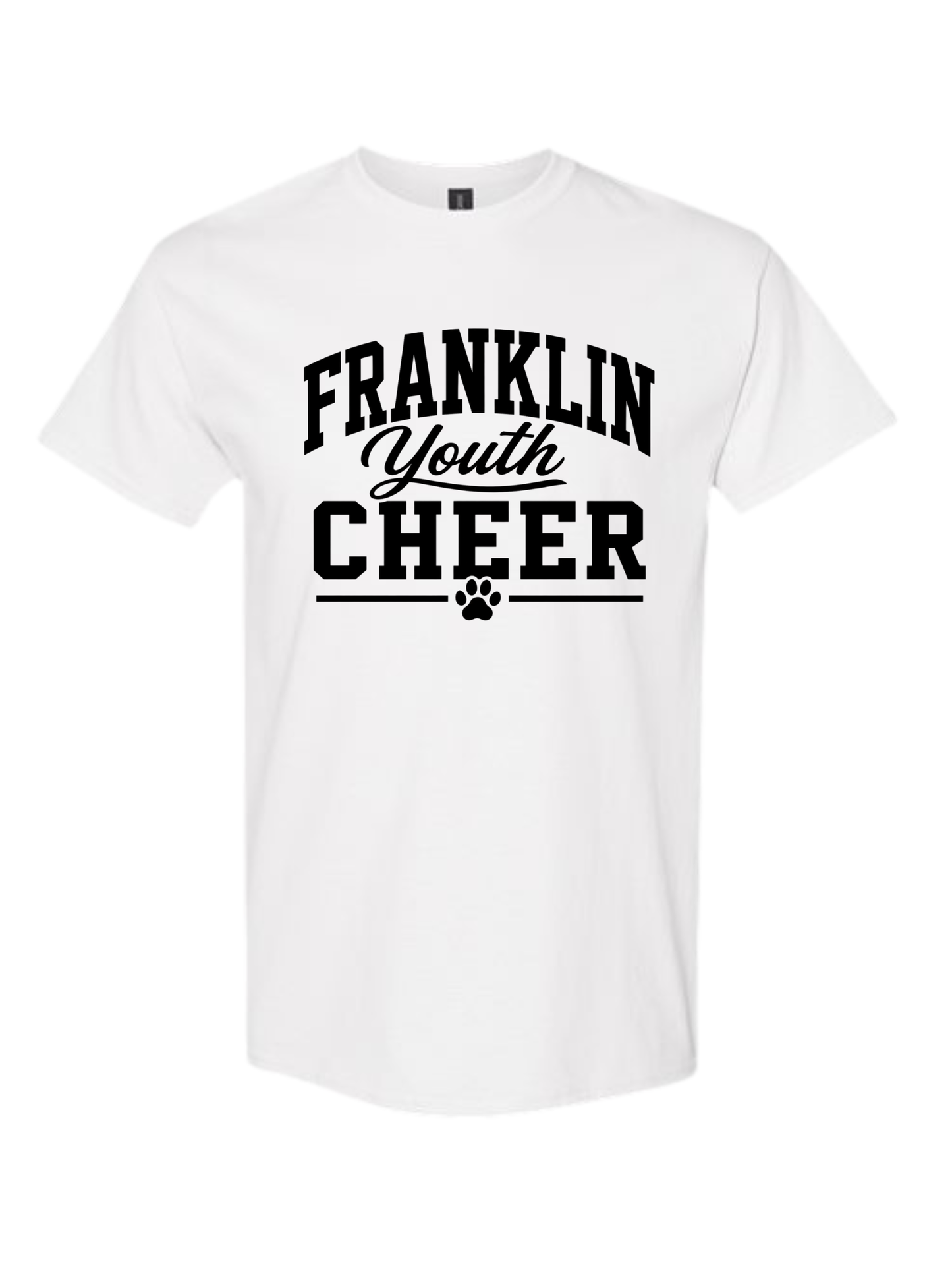 Design #1: Black Franklin Youth Cheer
