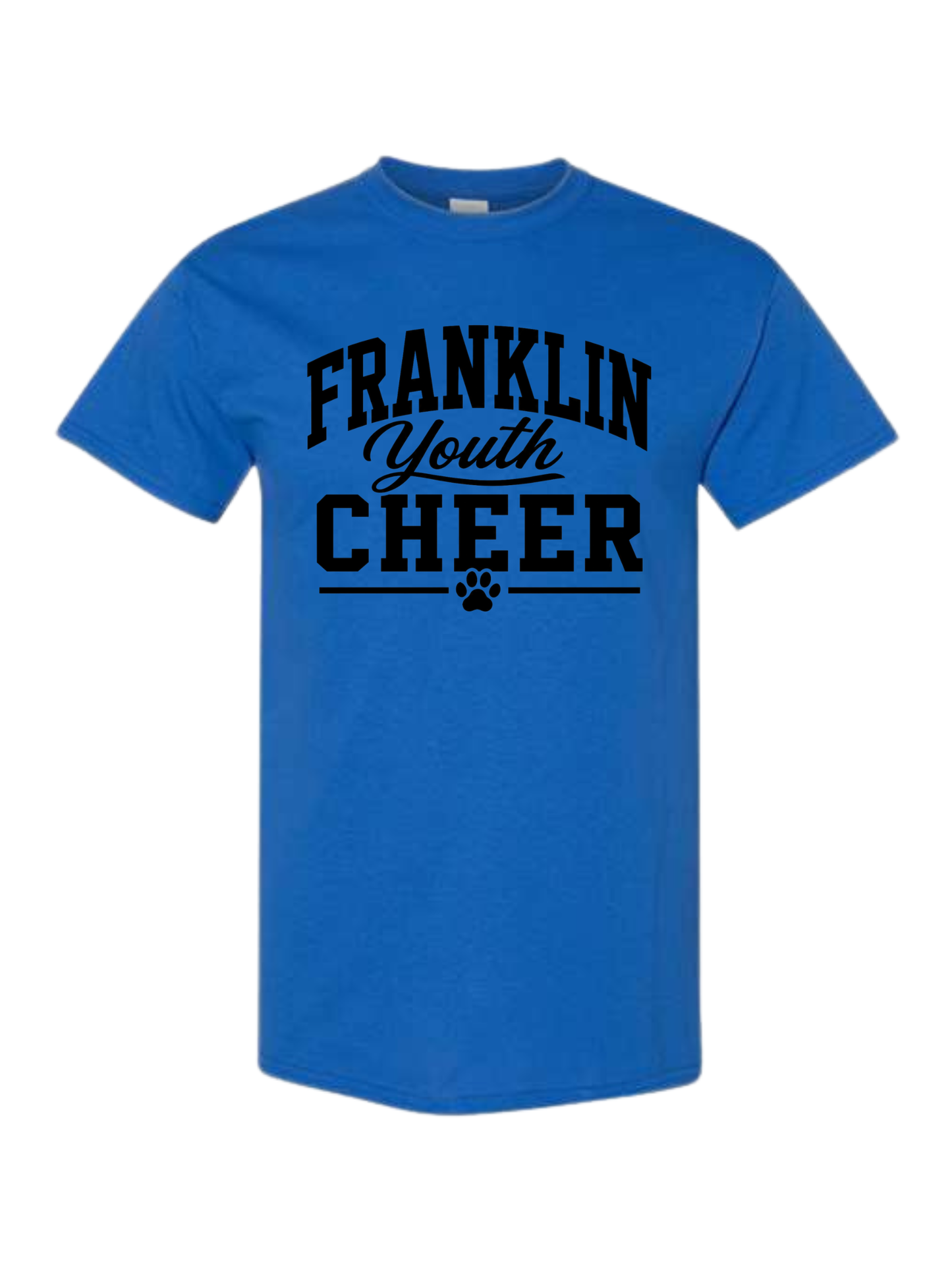 Design #1: Black Franklin Youth Cheer
