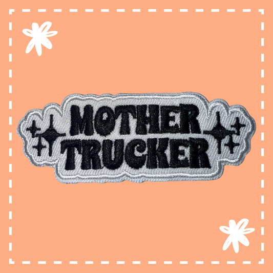 Mother Trucker Patch: Black