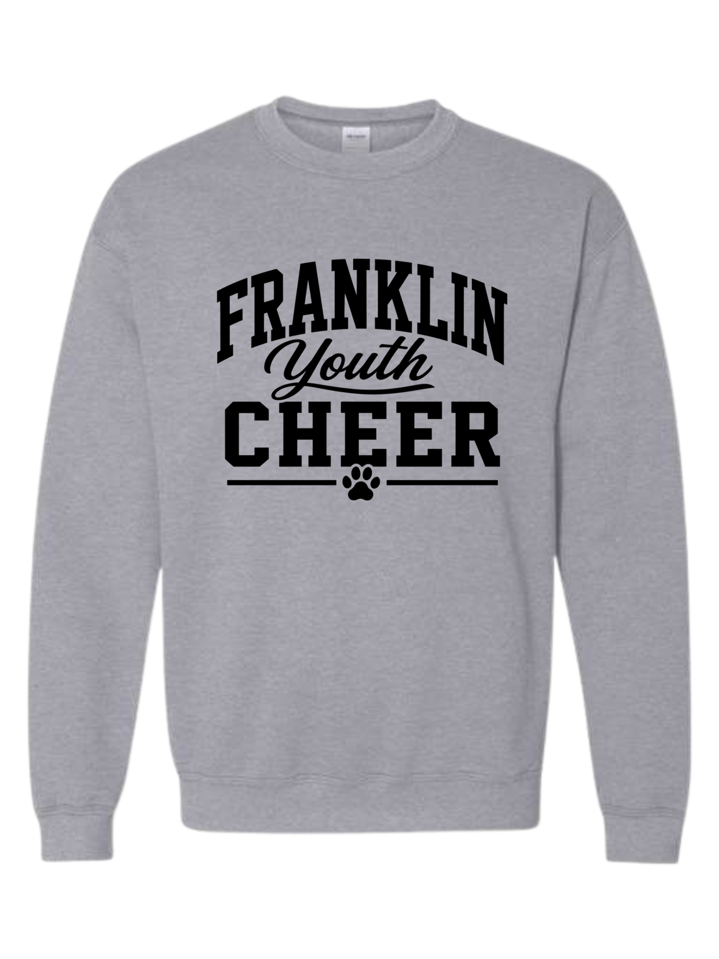 Design #1: Black Franklin Youth Cheer