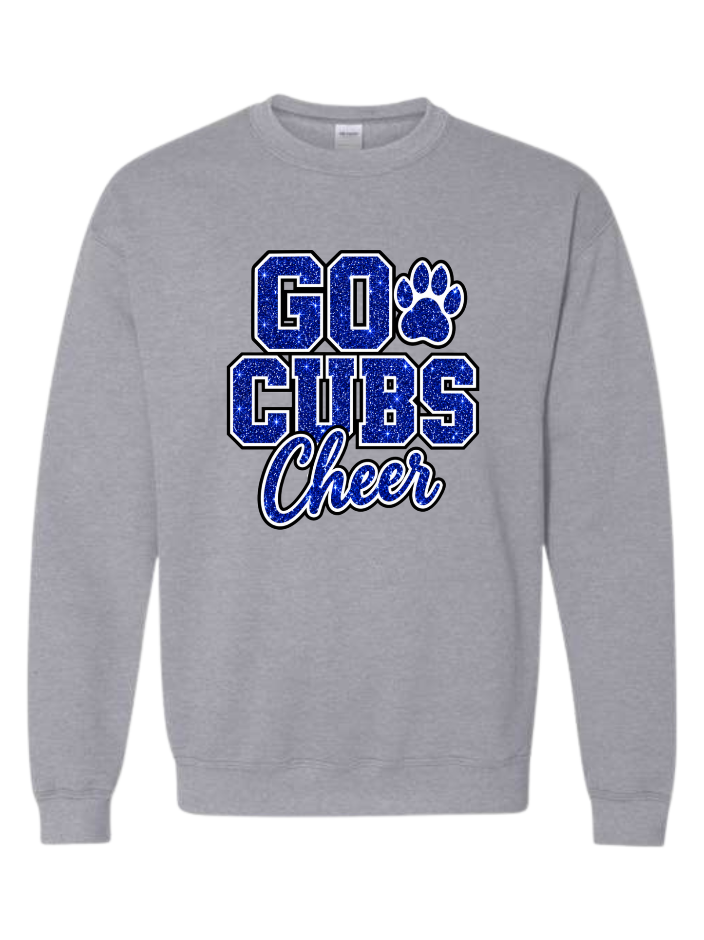 Design #5: Faux Glitter Go Cubs