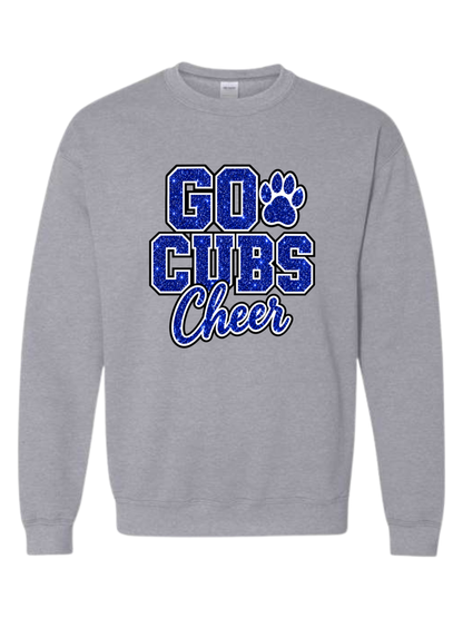 Design #5: Faux Glitter Go Cubs