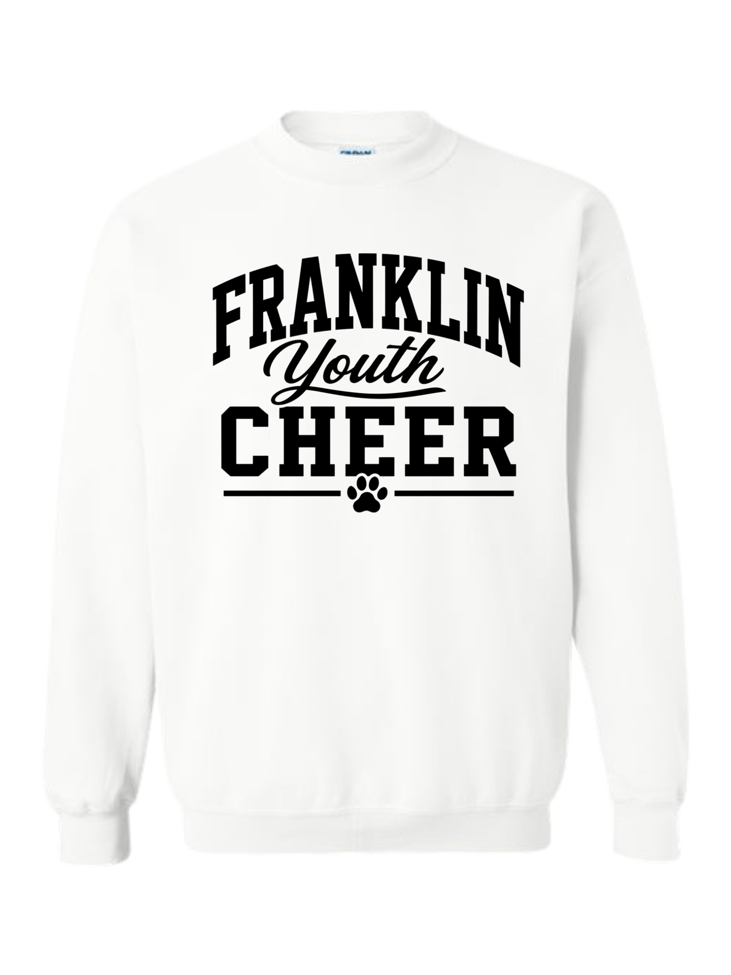 Design #1: Black Franklin Youth Cheer