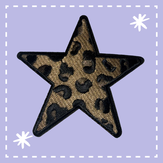 Cheetah Star Patch: Large