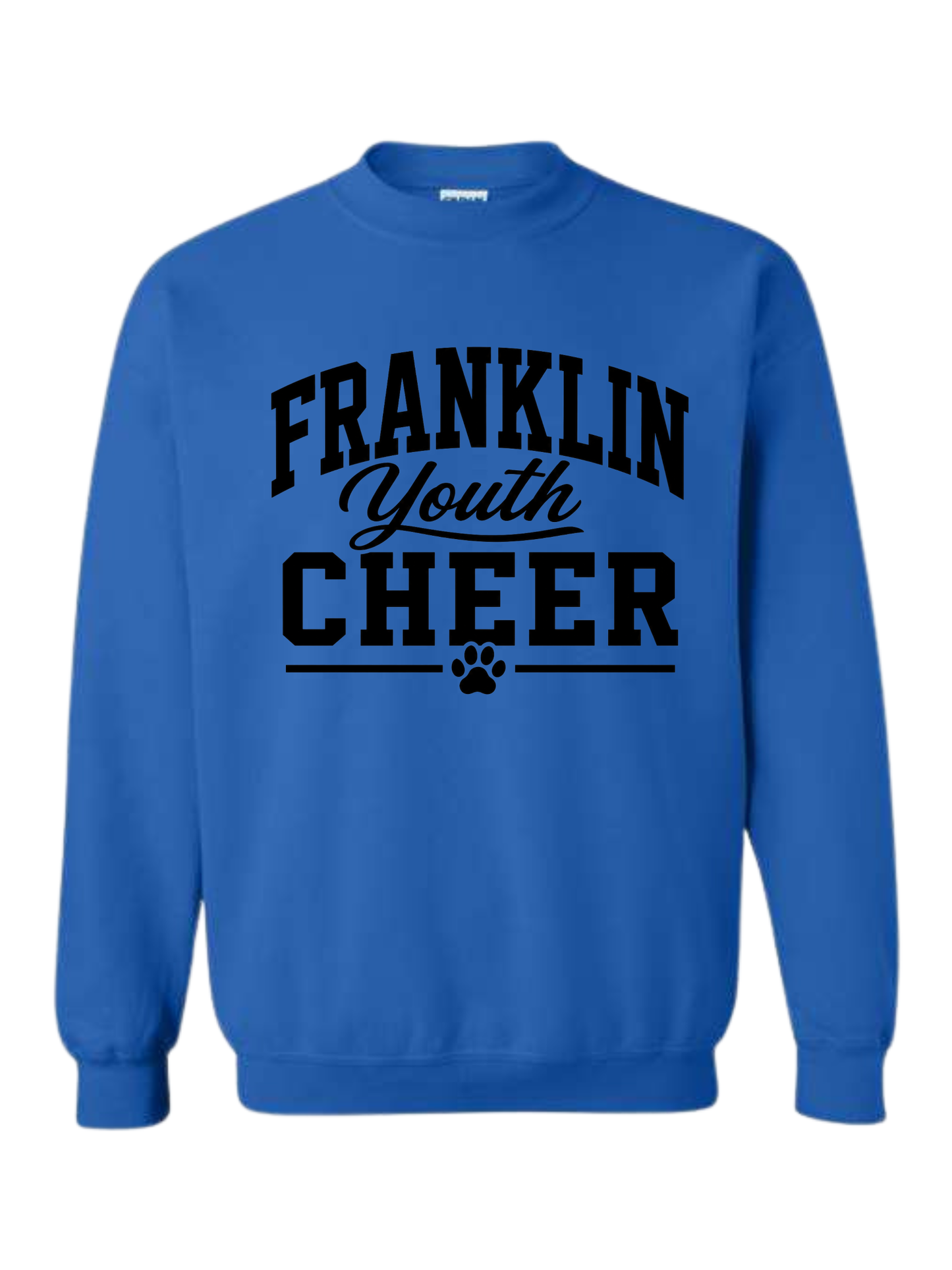 Design #1: Black Franklin Youth Cheer