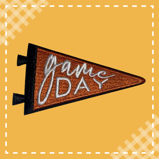 Game Day Pennant Patch: Orange Tigers