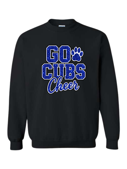 Design #5: Faux Glitter Go Cubs