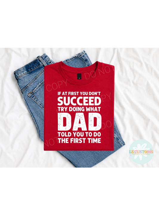 If at First You Don't Succeed: 2 Color Options