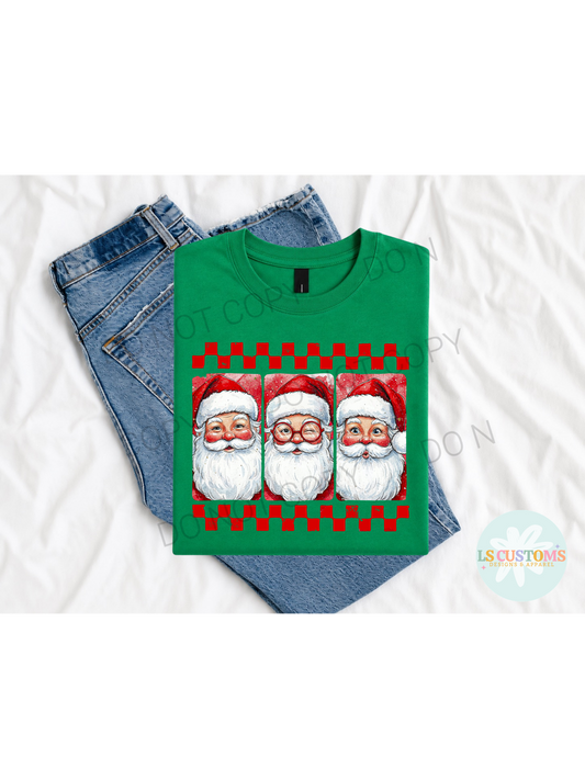 Checkered Santa Claus