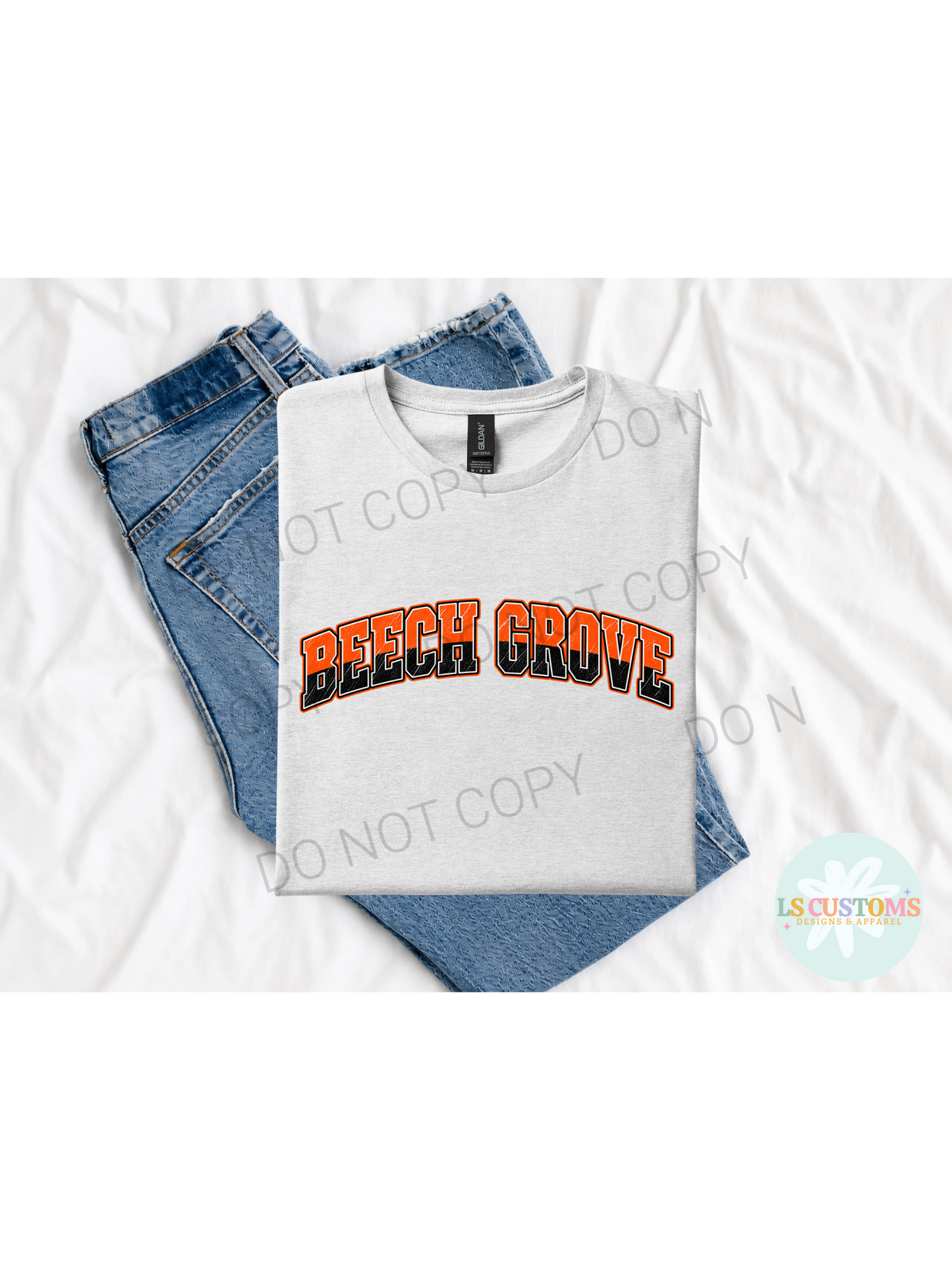 School Spirit Distressed School (no apparel)