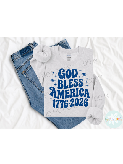 God Bless America: 3 Color Options