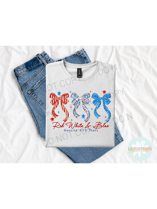Red White & Blue America 250 Bows