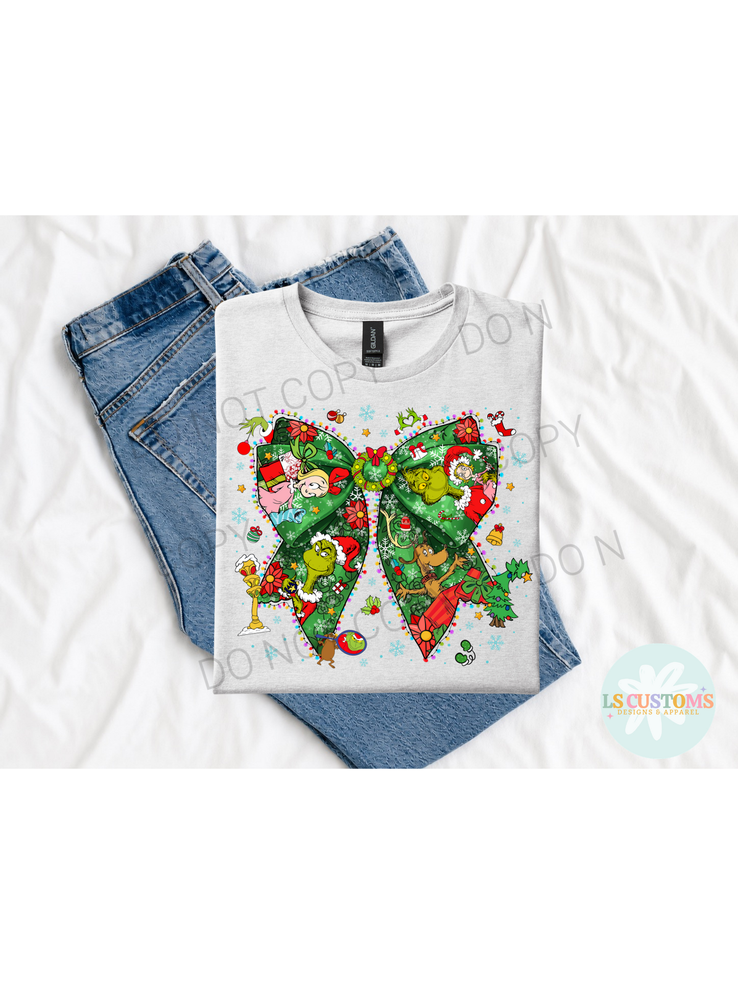 Christmas Green Man Bow