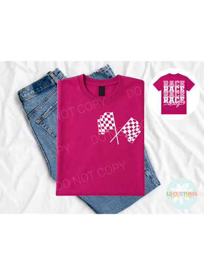 Race Day Back & Pocket: 2 Color Options