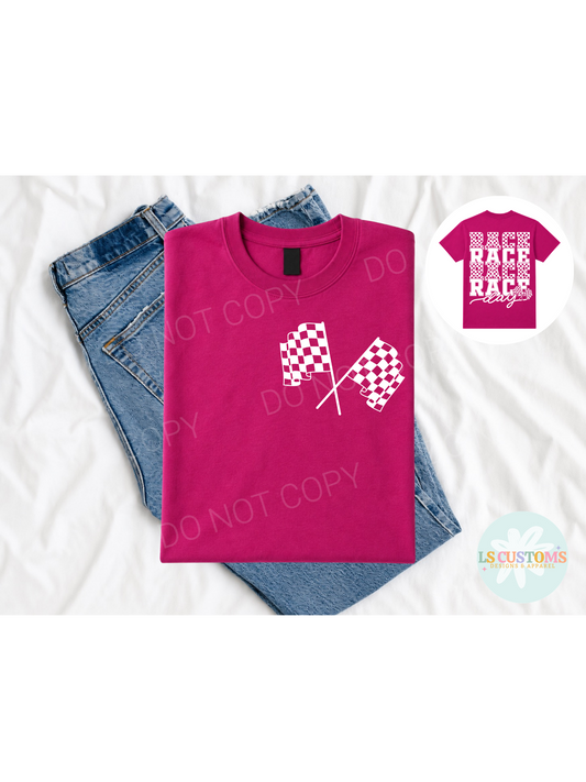 Race Day Back & Pocket: 2 Color Options