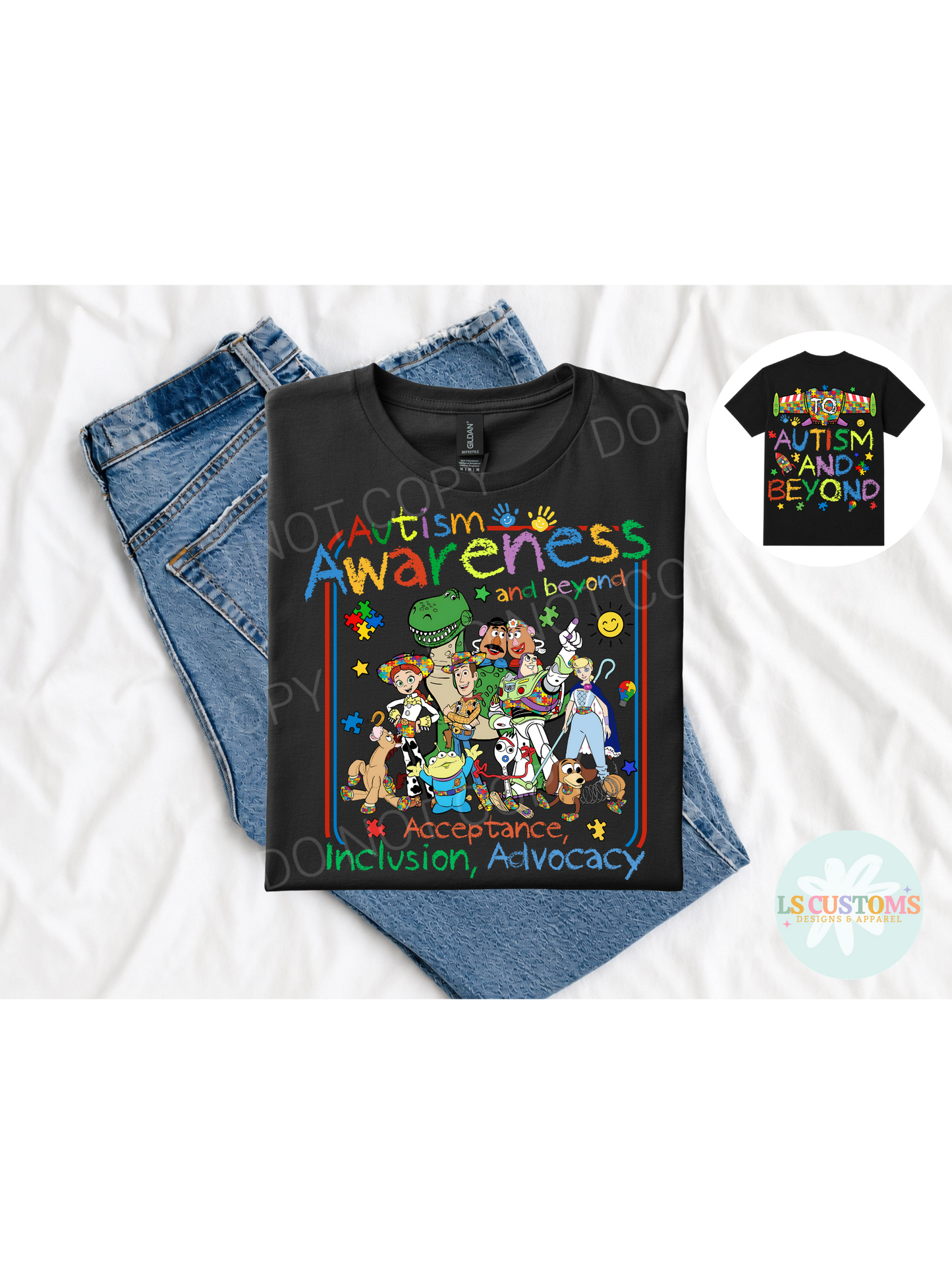 Autism Awareness and Beyond Back & Pocket