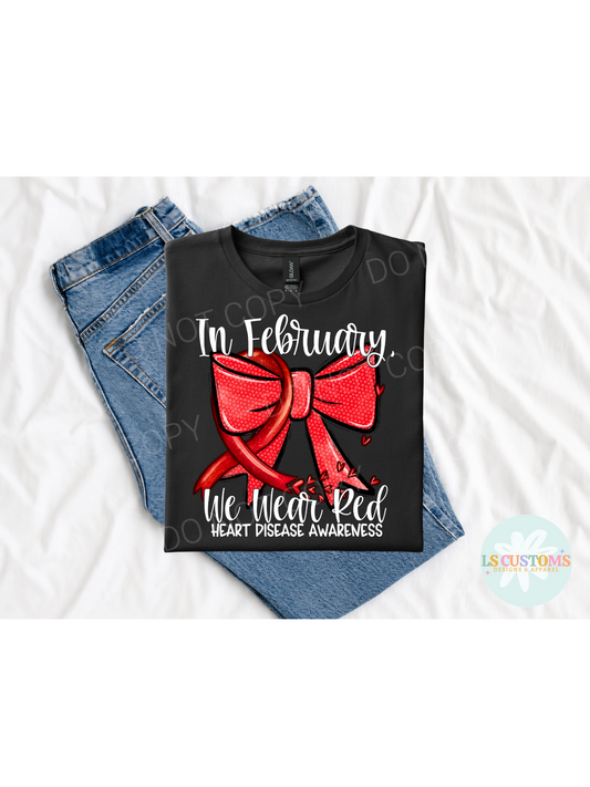 Heart Disease Awareness: 2 Color Options