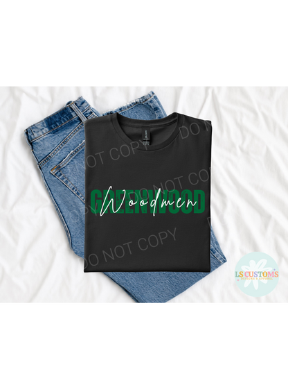 School Spirit Distressed Name: White