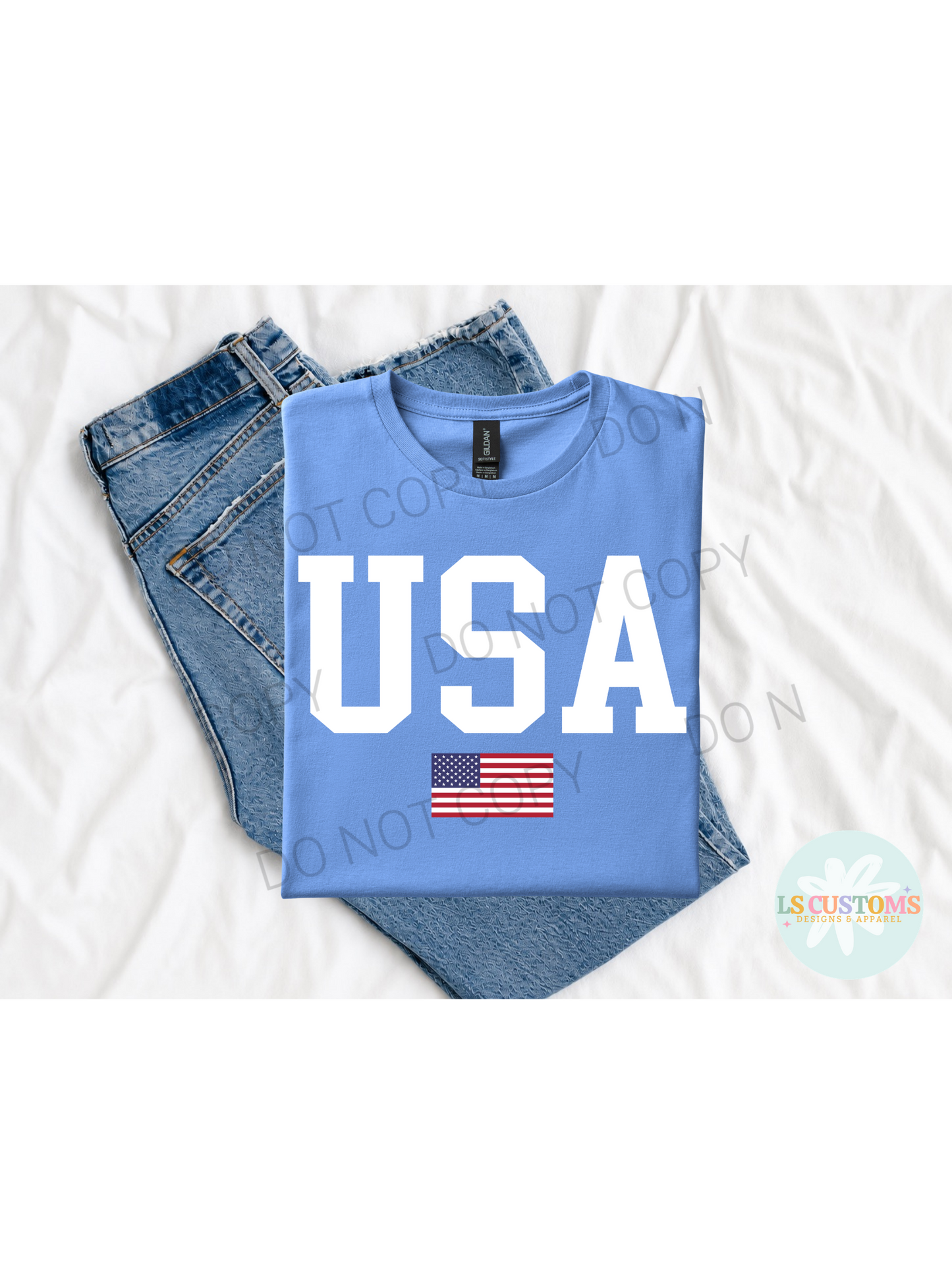 USA with Flag
