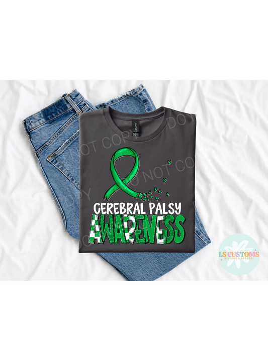Cerebral Palsy Awareness Ribbon: 2 Color Options