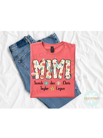 Floral Mimi with Names