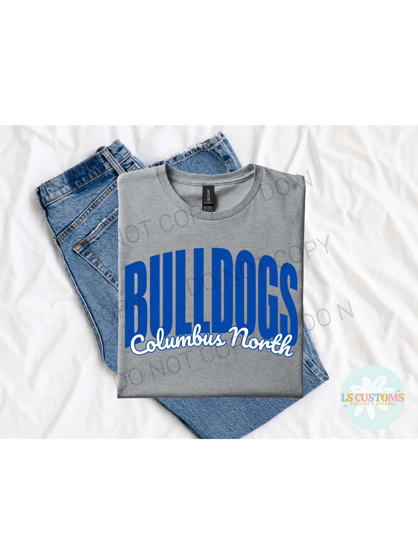 School Spirit Outline: 2 Outline Options (no apparel)
