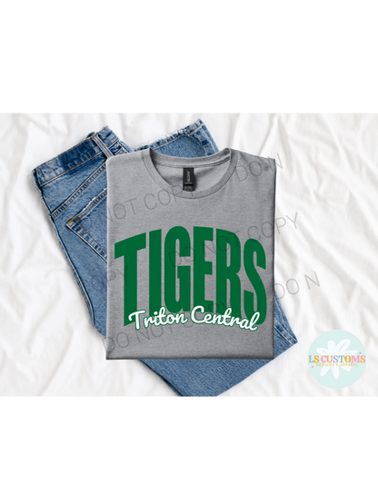School Spirit Outline: 2 Outline Options (no apparel)