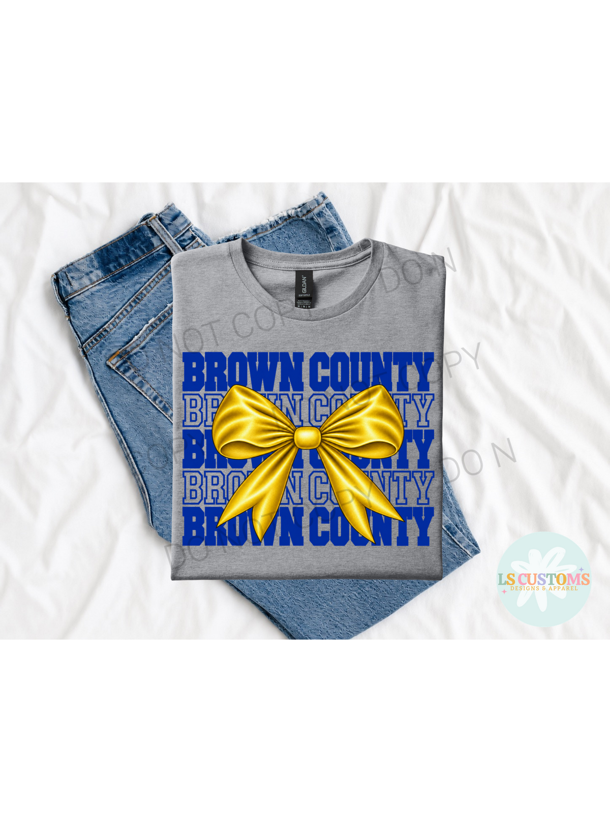School Spirit Stacked Bow