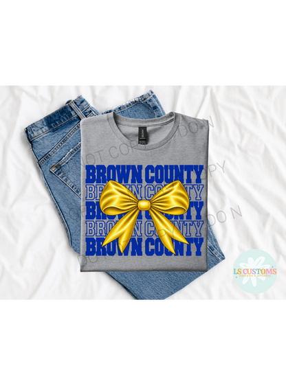 School Spirit Stacked Bow