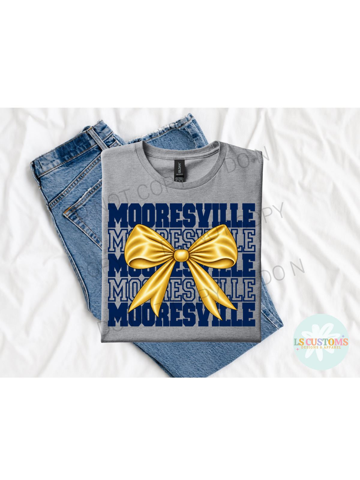 School Spirit Stacked Bow