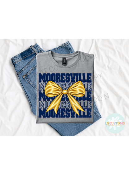 School Spirit Stacked Bow