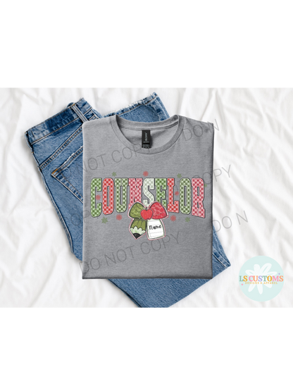 Christmas School Occupation Custom Name: 6 Options