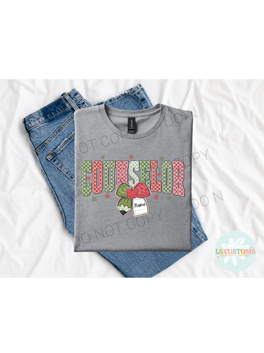 Christmas School Occupation Custom Name: 6 Options