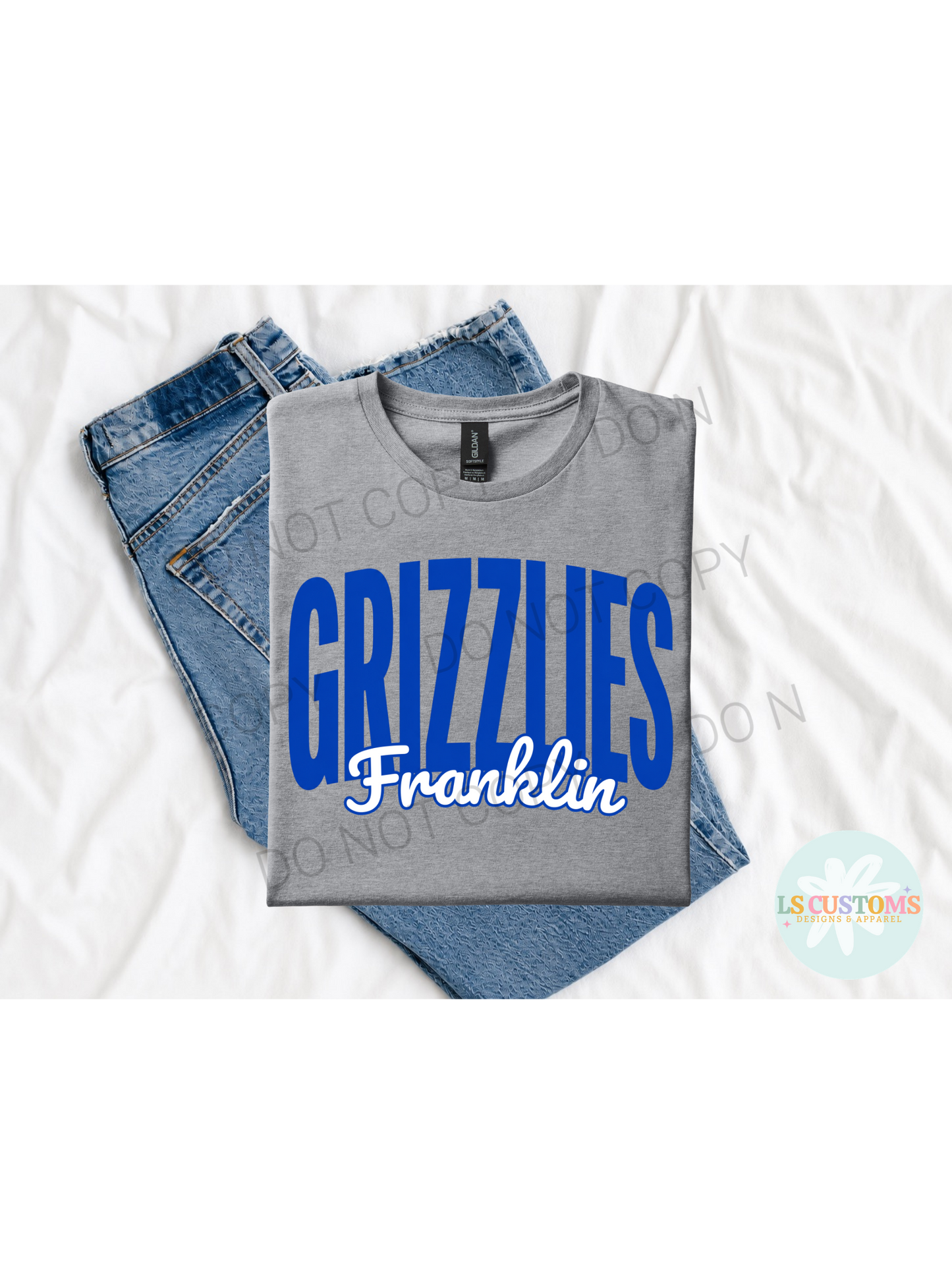School Spirit Outline: 2 Outline Options (no apparel)