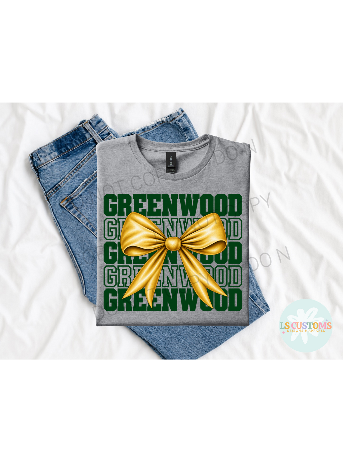 School Spirit Stacked Bow