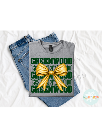 School Spirit Stacked Bow