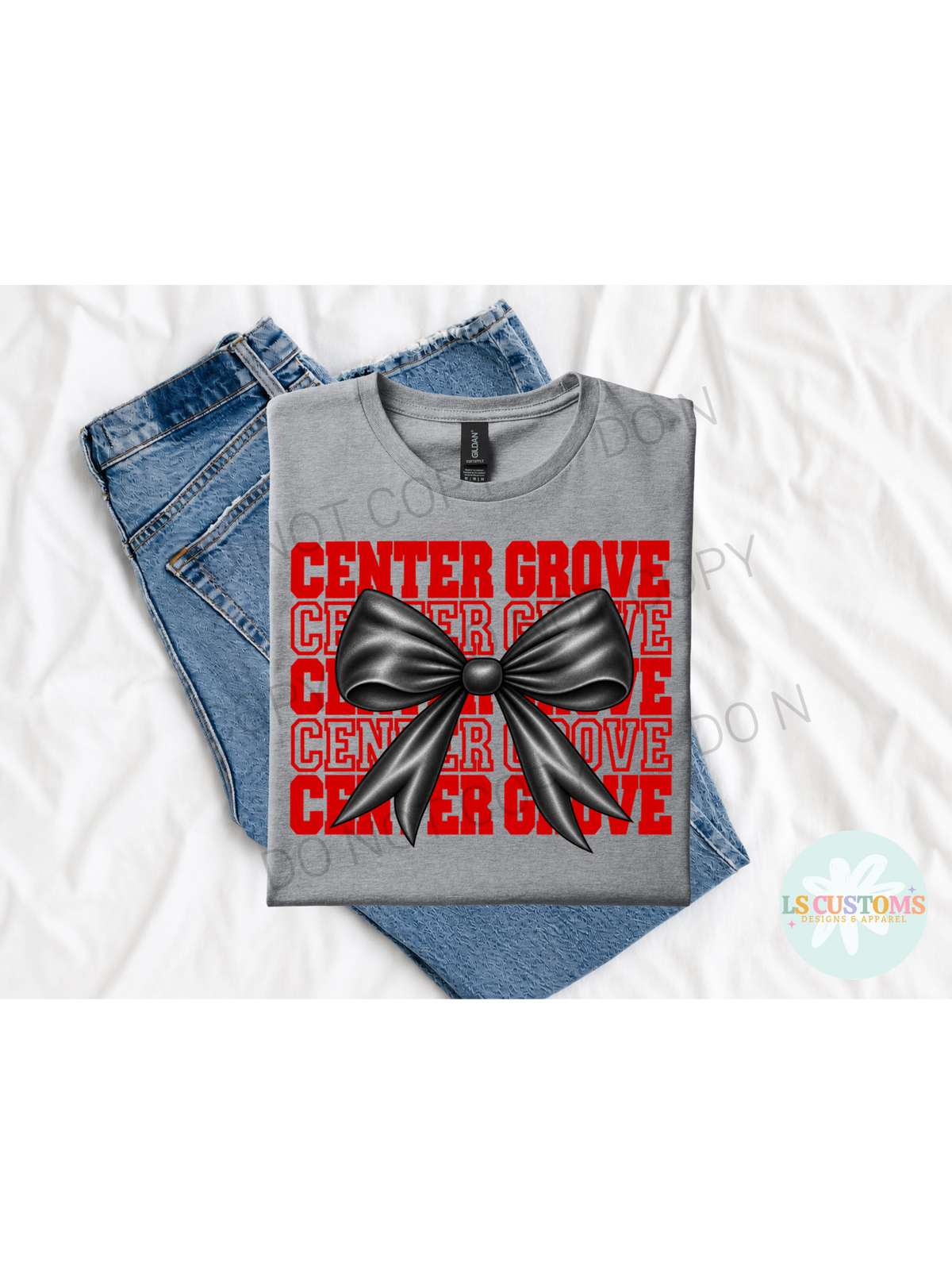 School Spirit Stacked Bow
