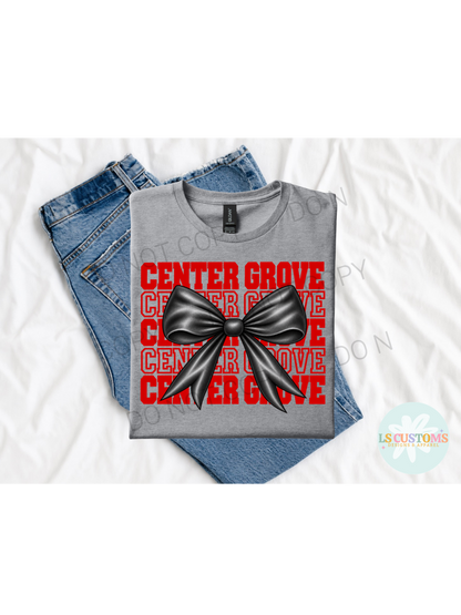 School Spirit Stacked Bow