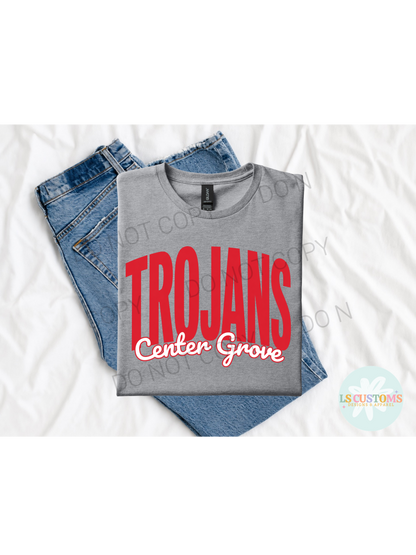 School Spirit Outline: 2 Outline Options (no apparel)