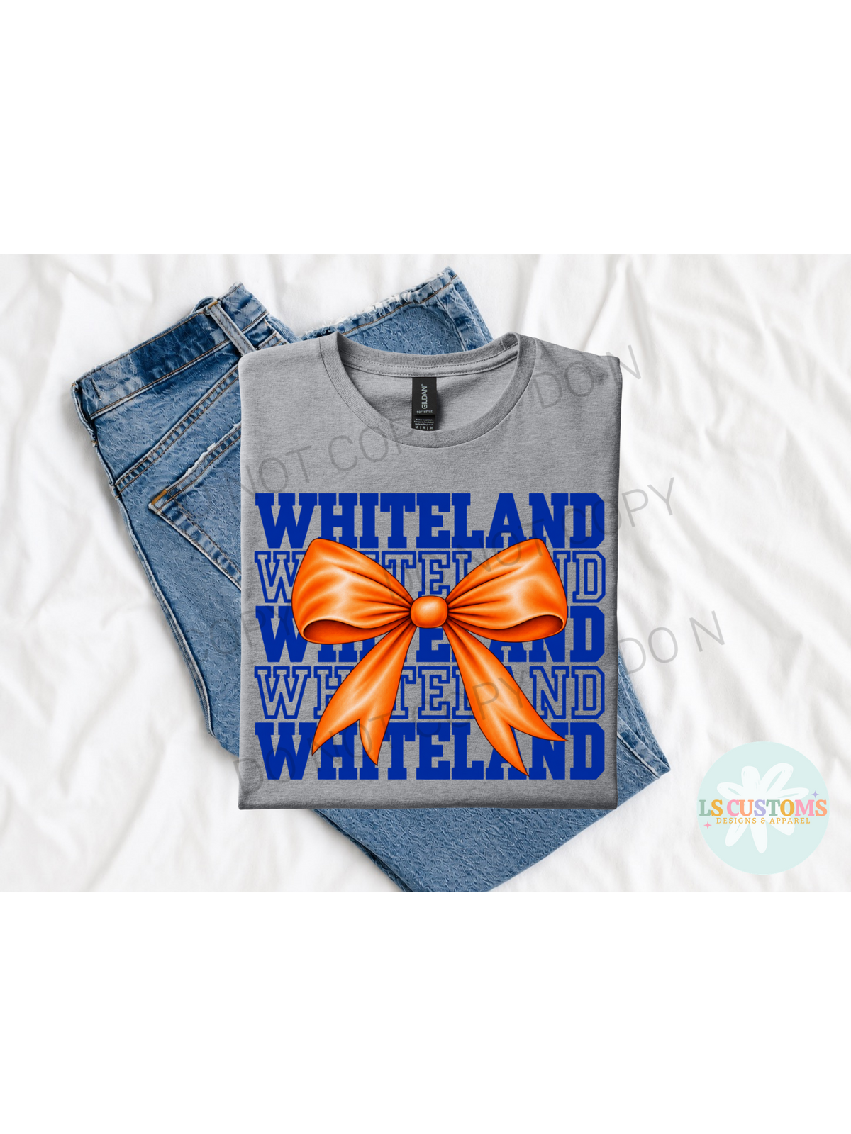 School Spirit Stacked Bow