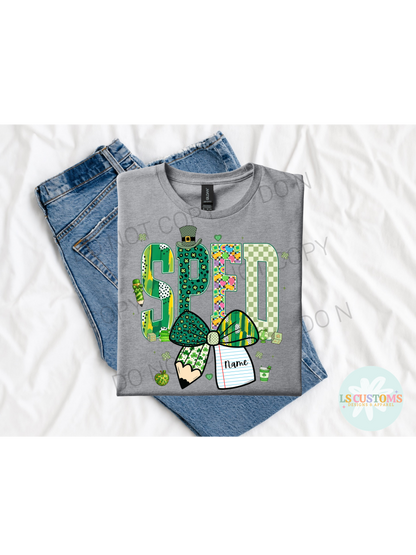 St. Patricks Day School Occupation Custom Name: 6 Options