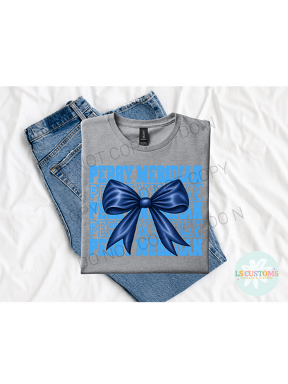 School Spirit Stacked Bow