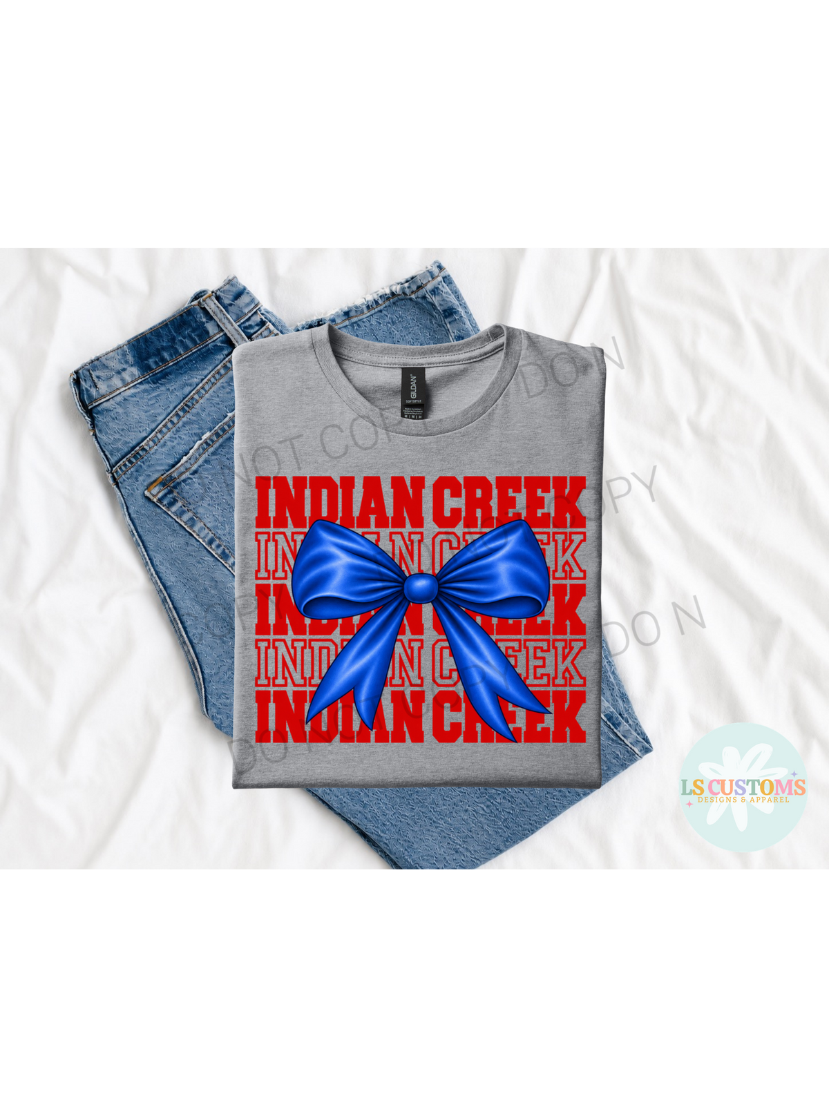 School Spirit Stacked Bow