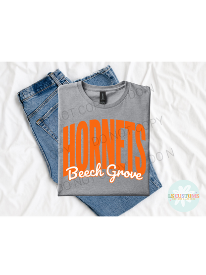 School Spirit Outline: 2 Outline Options (no apparel)