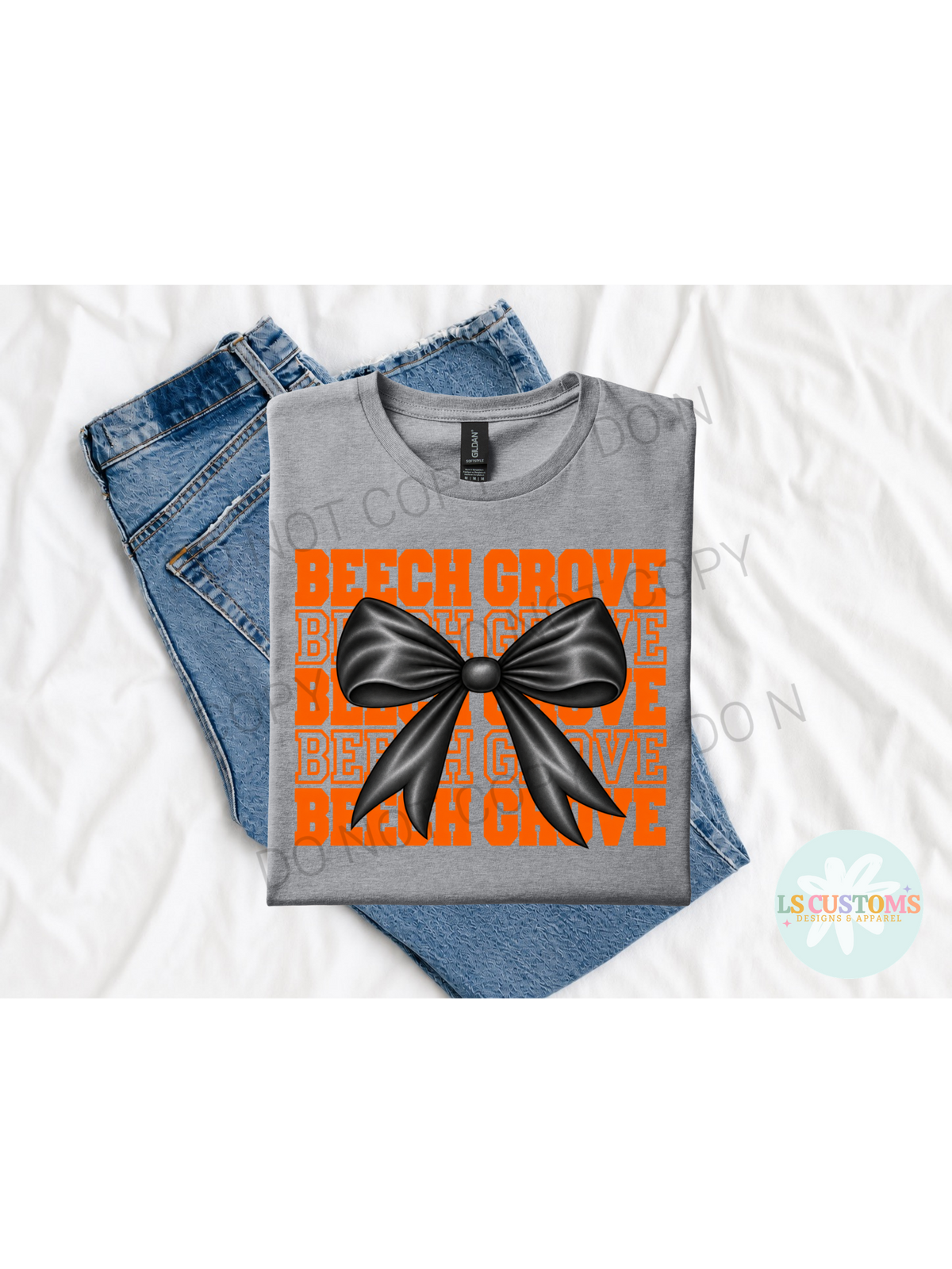 School Spirit Stacked Bow